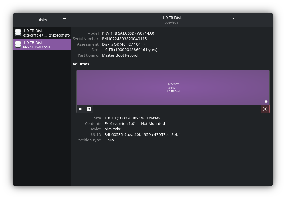 Mount Selected Partition